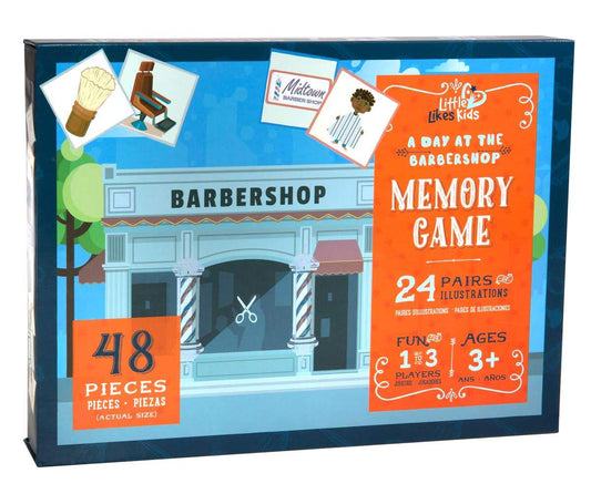 A Day at the Barbershop Memory Game Little Like Kids Lil Tulips