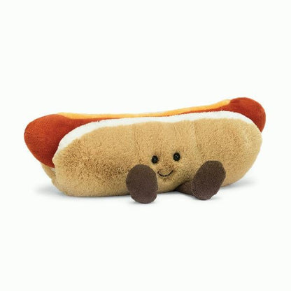 Amuseable Hot Dog JellyCat Stuffed Animals Lil Tulips