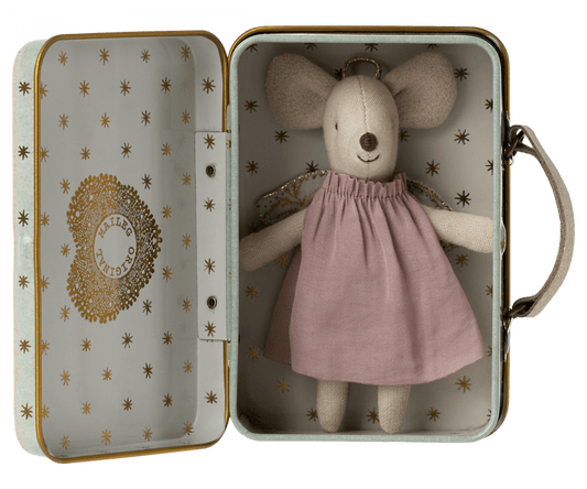 Angel Mouse in Suitcase Maileg Lil Tulips