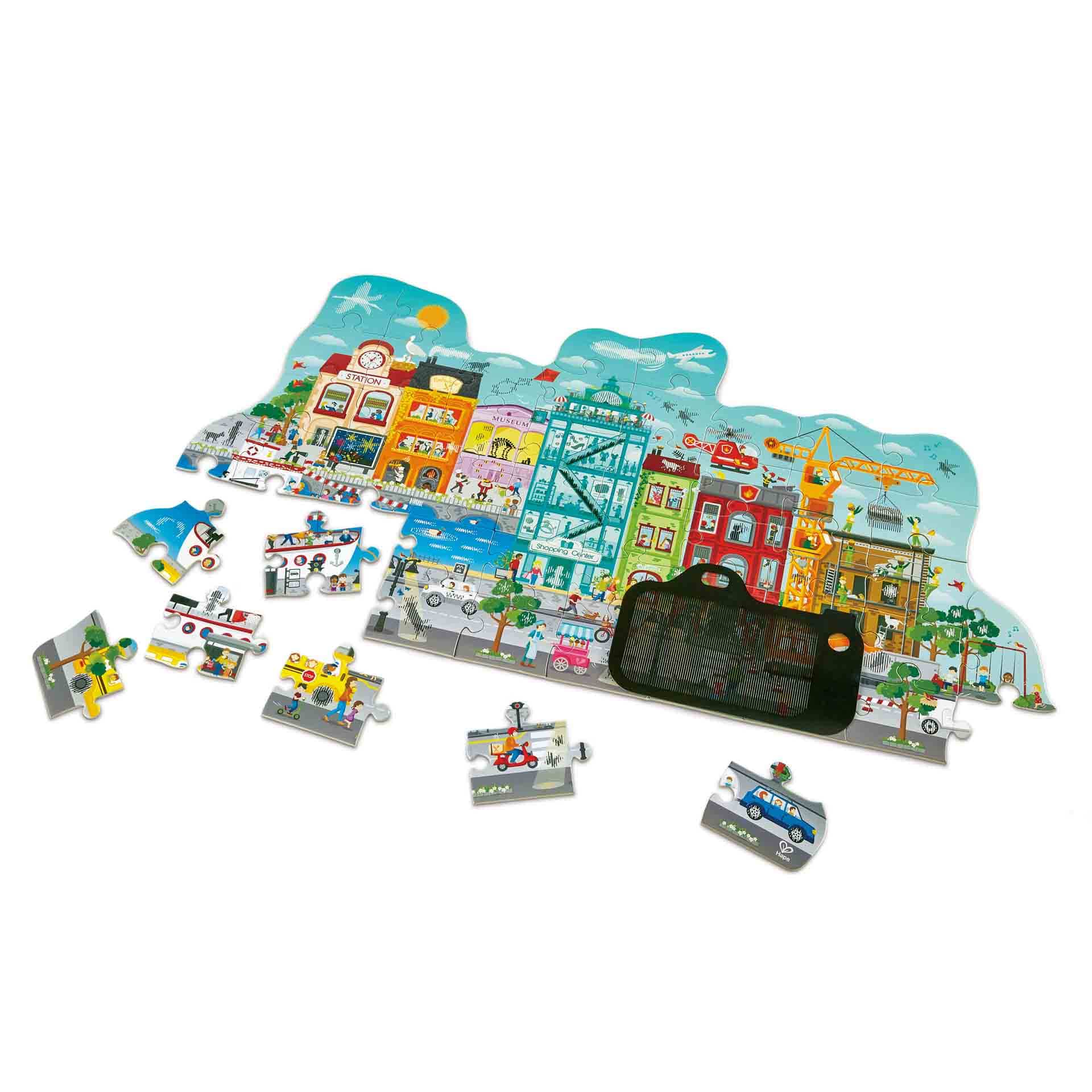 Animated City Puzzle Hape Lil Tulips