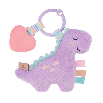 Lilac Dino Itzy Pal™ Plush + Teether