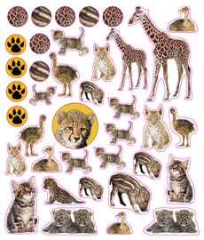 Baby Animals Eyelike Reusable Stickers Workman Publishing Lil Tulips