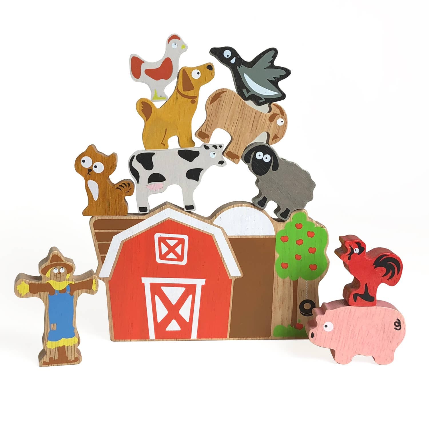 Balance Barn Farm Playset Stacking Game