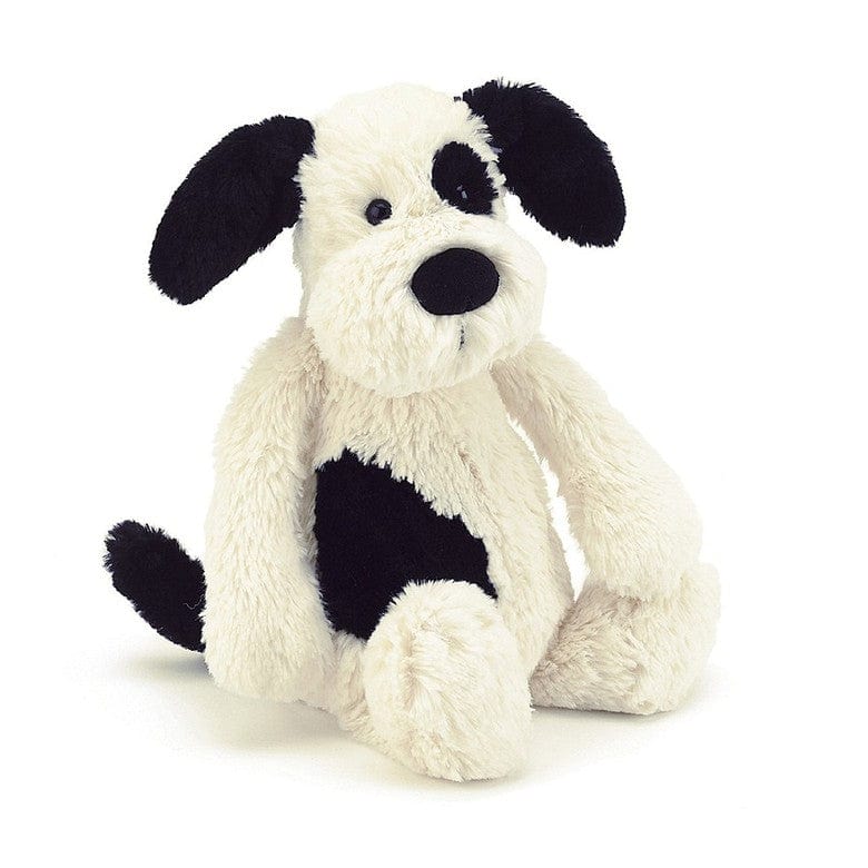 Bashful Black & Cream Puppy Medium JellyCat JellyCat Lil Tulips