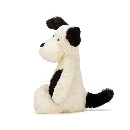 Bashful Black & Cream Puppy Medium JellyCat JellyCat Lil Tulips