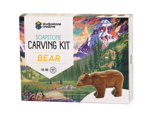 Bear Soapstone Carving Kit Studiostone Creative Lil Tulips