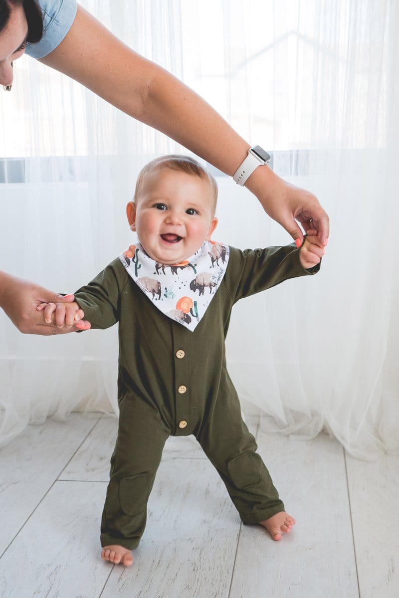 Bison Bandana Bibs Copper Pearl Lil Tulips