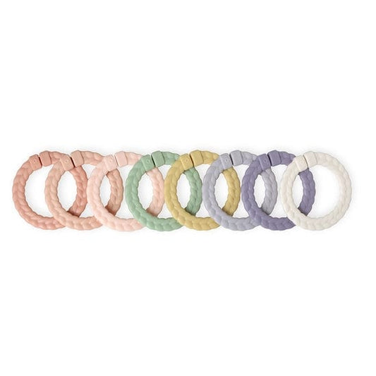 Bitzy Bespoke Itzy Rings™ Linking Ring Set PASTEL Itzy Ritzy Lil Tulips