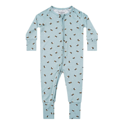 Blue Bees Zip Romper Brave Little Ones Lil Tulips