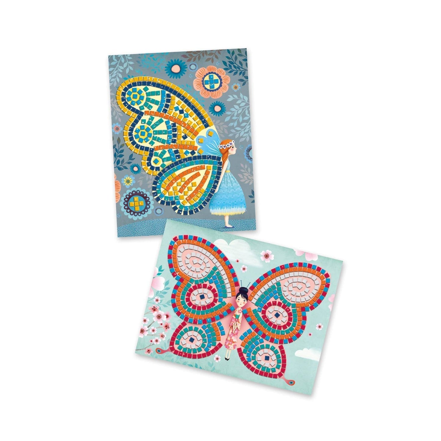 Butteflies Sticker Mosaic Craft Kit Djeco Lil Tulips