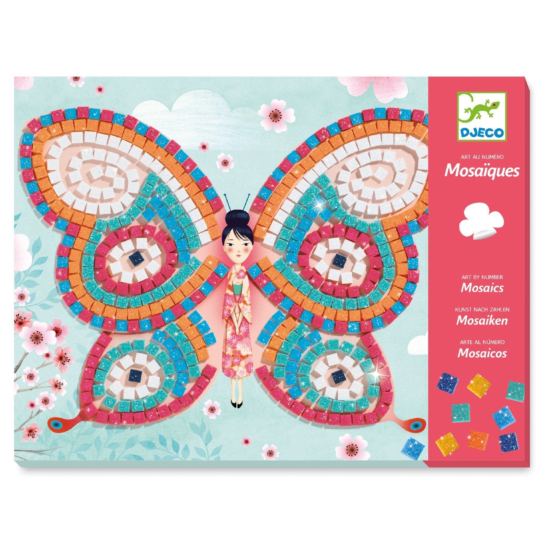 Butteflies Sticker Mosaic Craft Kit Djeco Lil Tulips