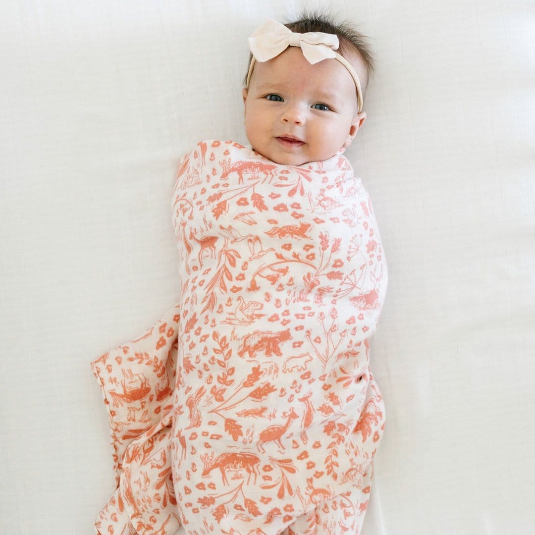 By Hope Wildwood Bamboo Rayon Muslin Swaddle Saranoni Lil Tulips