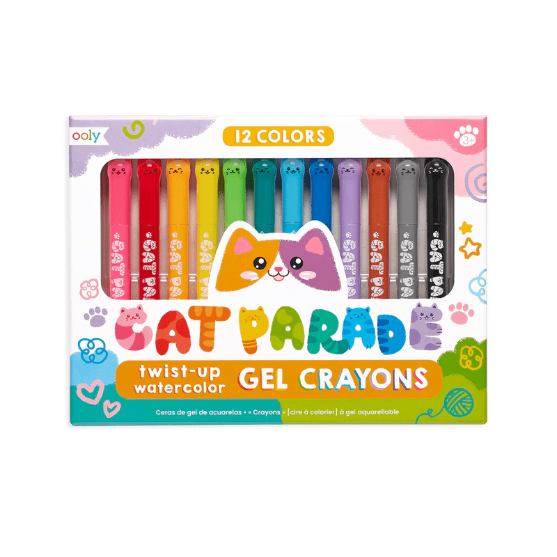 Cat Parade Gel Crayons - Set of 12 OOLY Lil Tulips