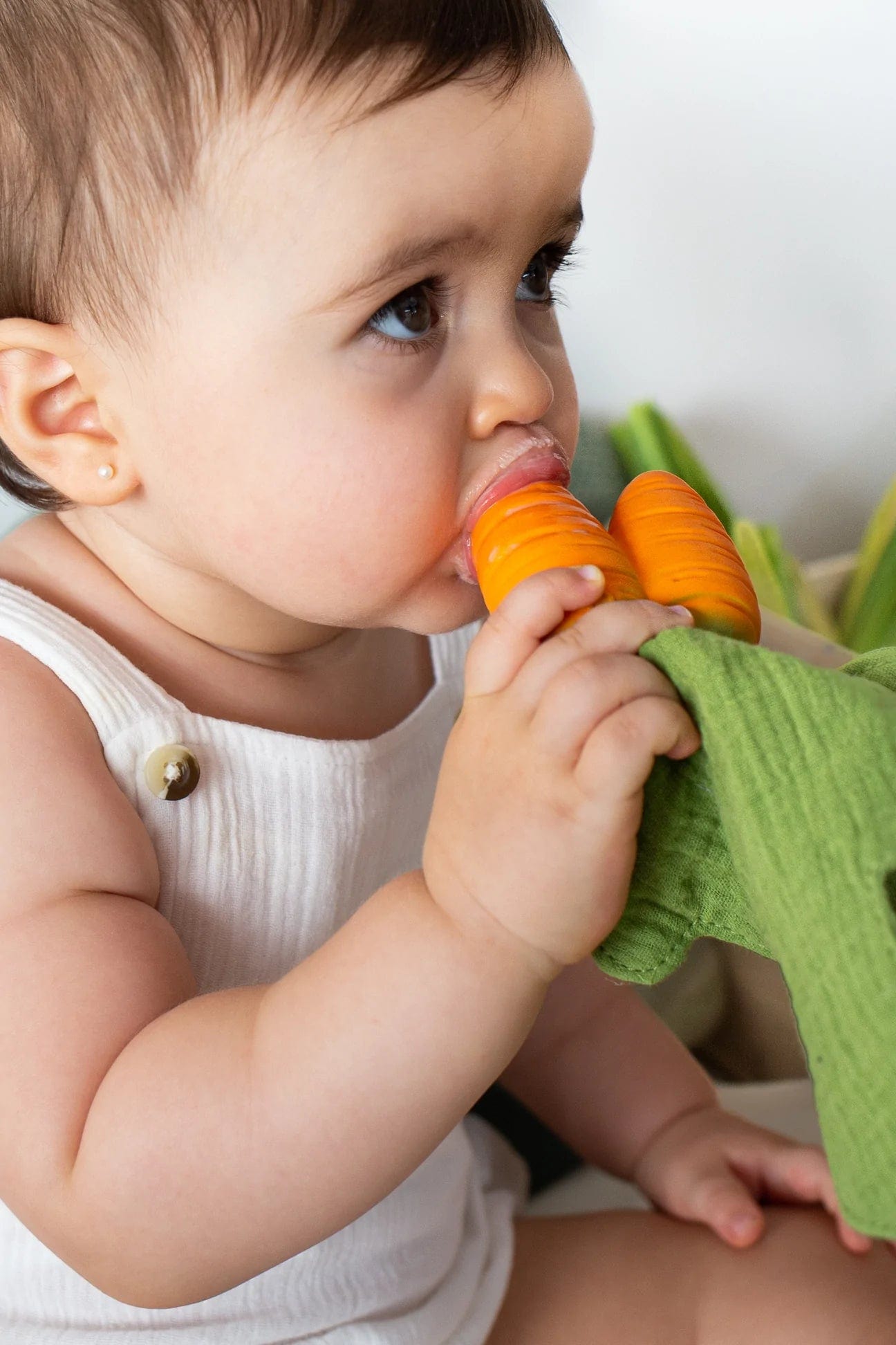 Cathy the Carrot Mini DouDou Teether Oli & Carol Lil Tulips