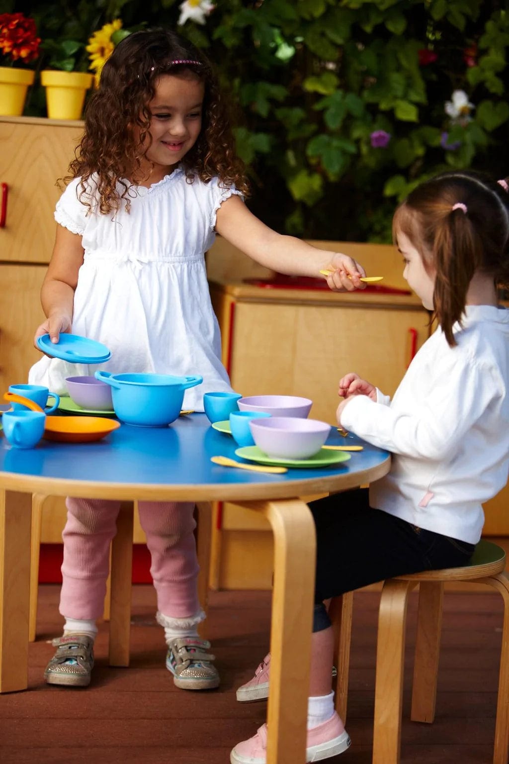 Cookware and Dining Set Green Toys Lil Tulips