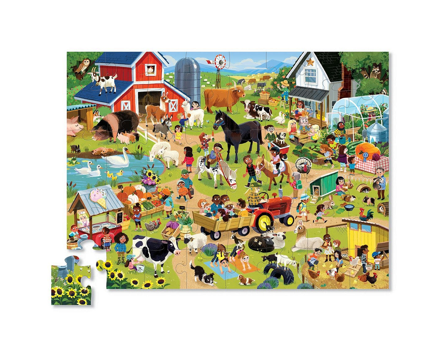 Day at the Farm 48-pc Puzzle Crocodile Creek Lil Tulips