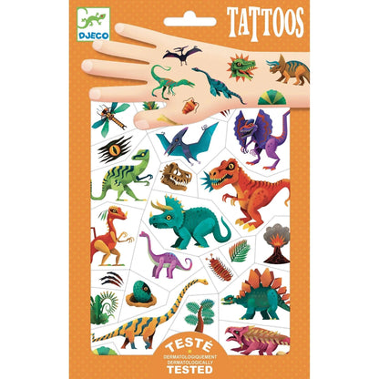 Dino Club Temporary Tattoos Djeco Lil Tulips