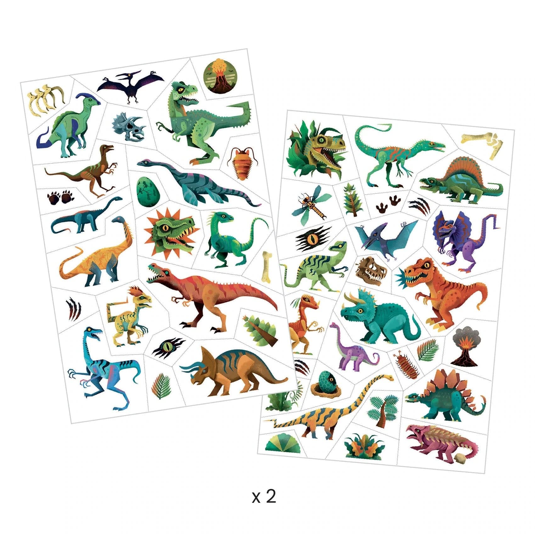 Dino Club Temporary Tattoos Djeco Lil Tulips