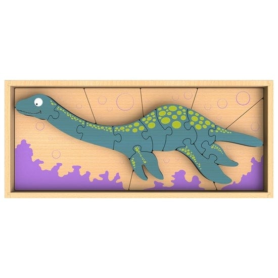 Dinosaur Skeleton Puzzle - Plesiosaur BeginAgain Toys Lil Tulips