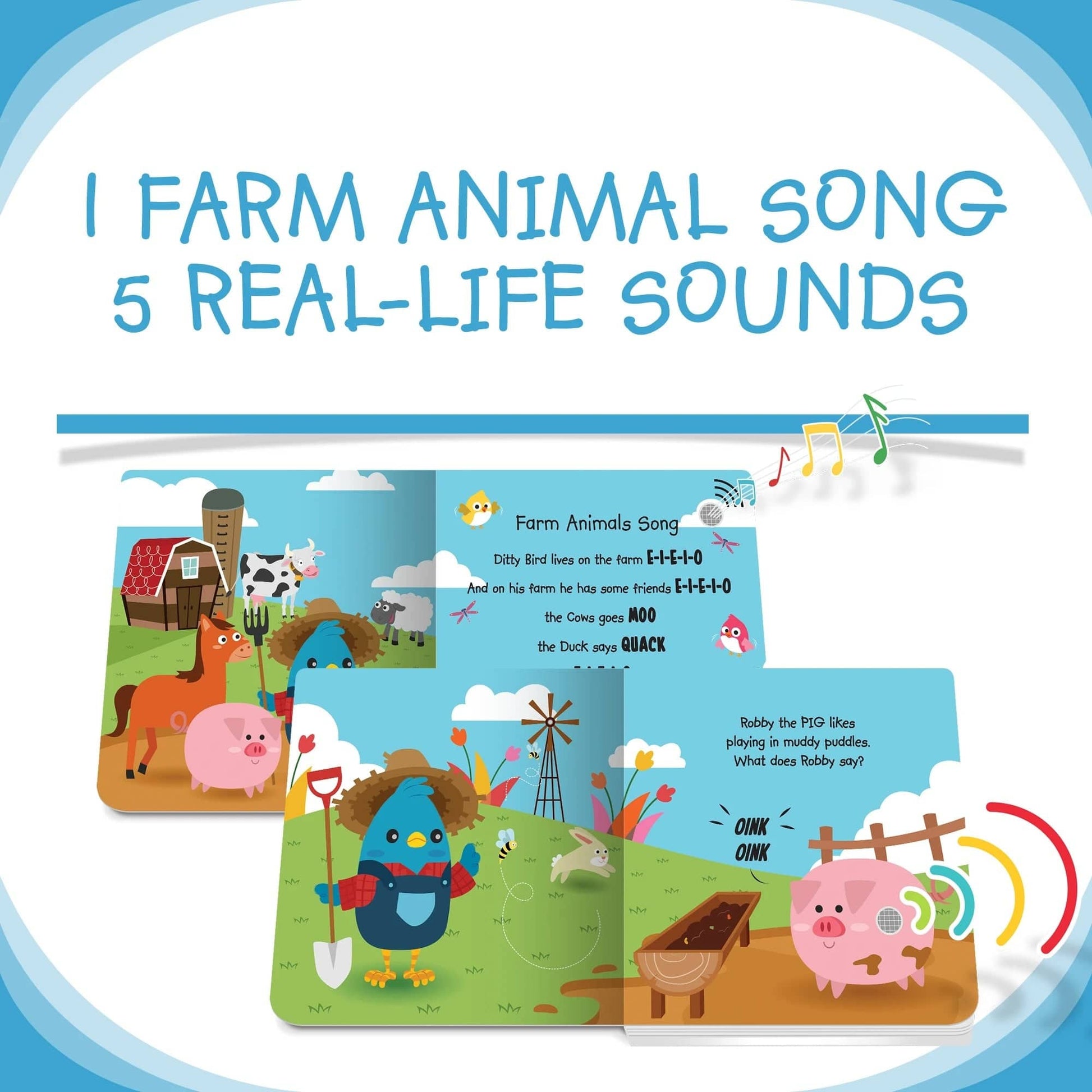 Ditty Bird Baby Sound Book: Farm Animal Sounds Ditty Bird Book Lil Tulips