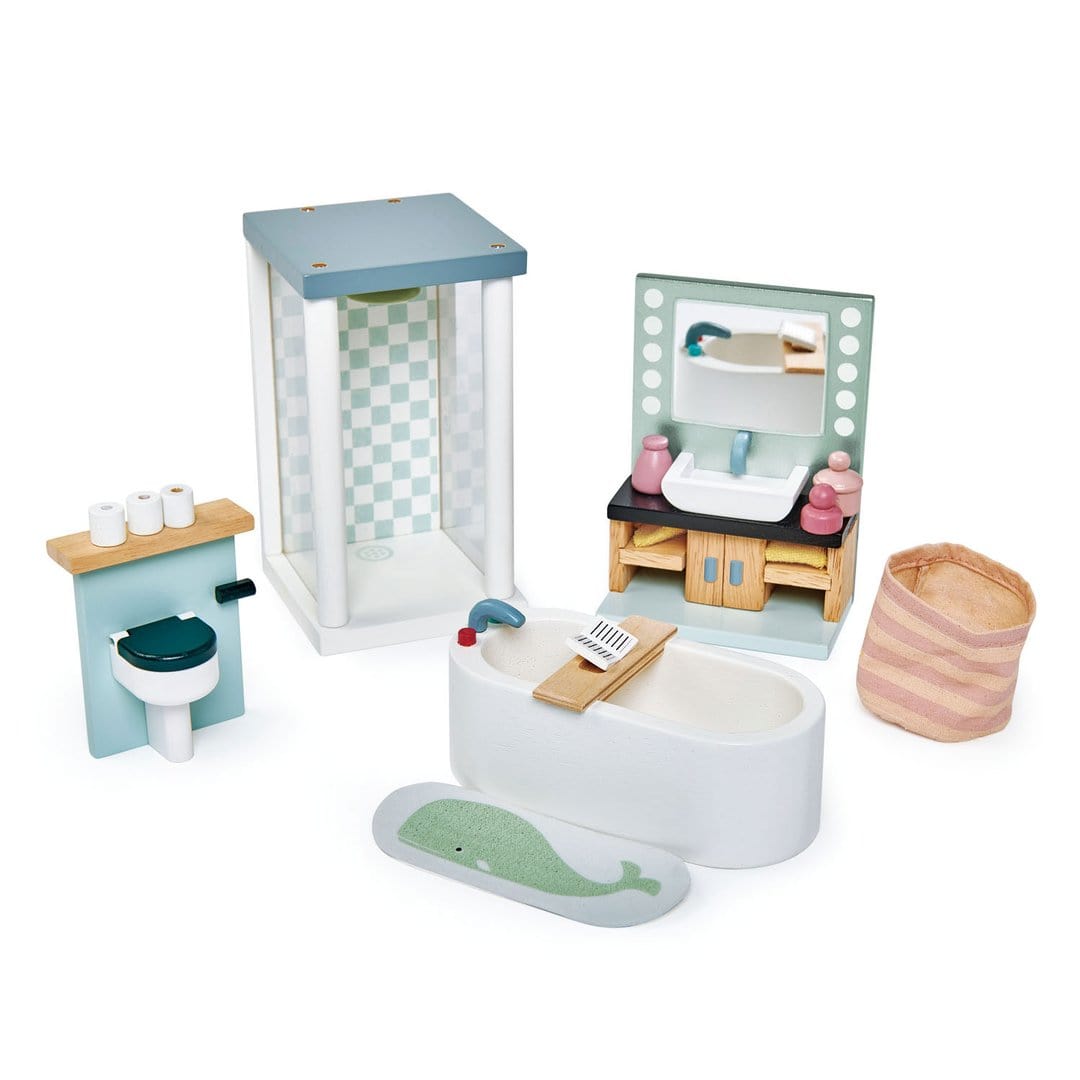 Dolls House Bathroom Furniture Tender Leaf Lil Tulips