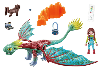 Dragons Nine Realms: Feathers & Alex 71083 Playmobil Toys Lil Tulips