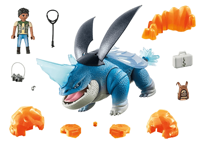 Dragons Nine Realms: Plowhorn & D'Angelo 71082 Playmobil Toys Lil Tulips