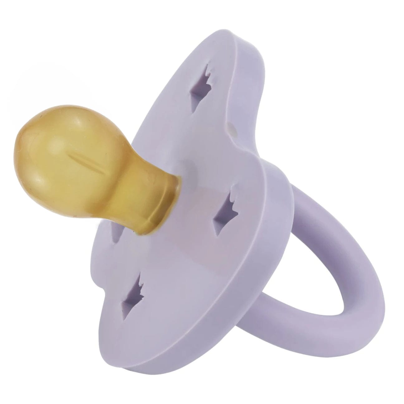 Dusty Violet Single Pack Round Pacifier Hevea Hevea Lil Tulips