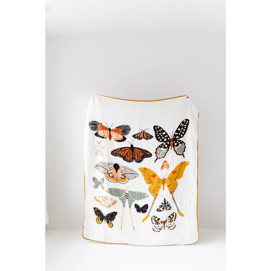 Large Butterfly Collector Throw Blanket