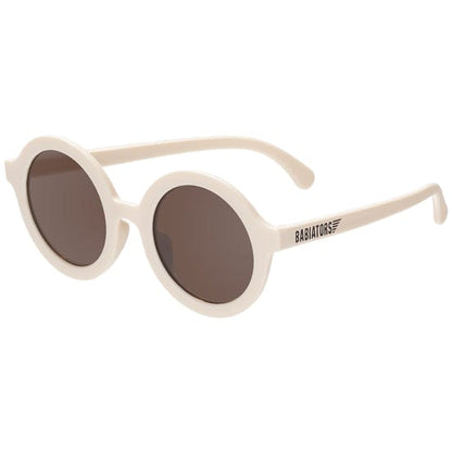 Euro Round Sweet Cream Sunglasses with Amber Lens Babiators Lil Tulips