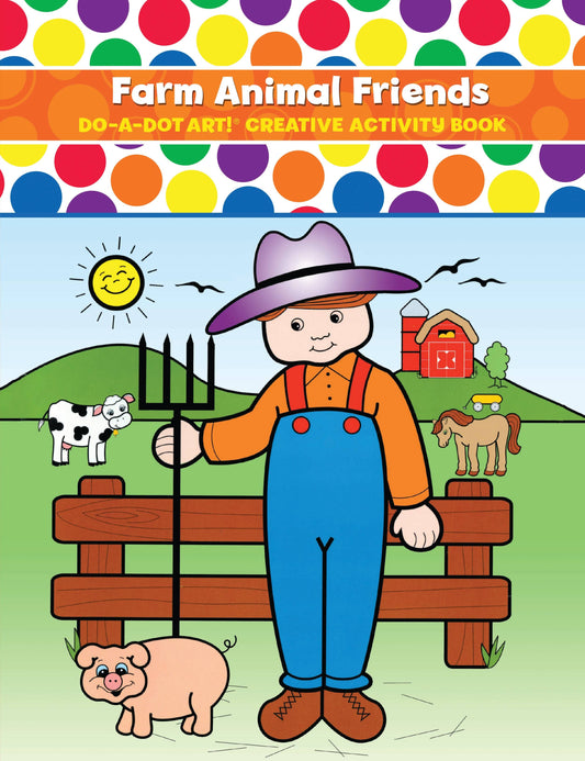 Farm Animal Friends Activity Book Do a Dot Art Lil Tulips