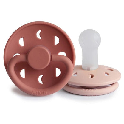 FRIGG Moon Silicone Baby Pacifier (Blush / Powder Blush) Frigg Final Sale Lil Tulips