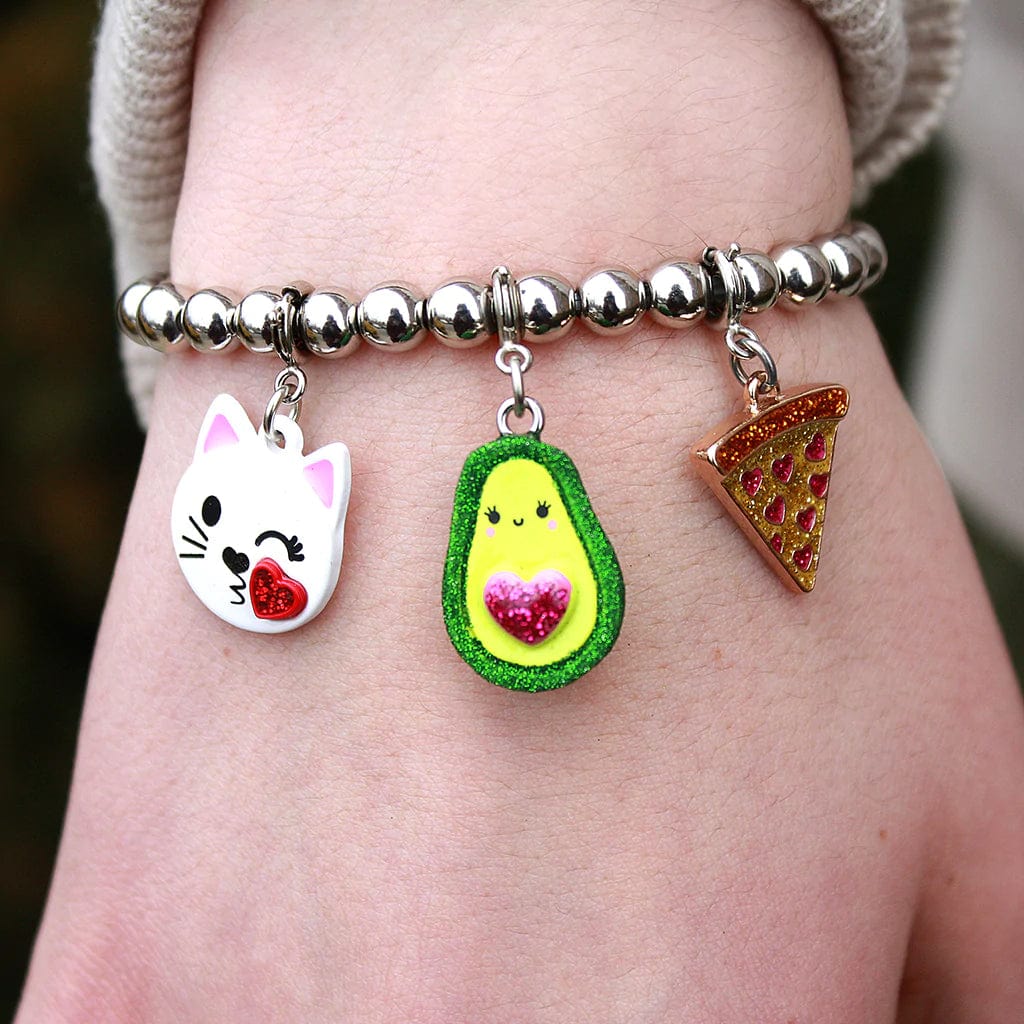 Glitter Avocado Charm Charm It! Bracelets Lil Tulips