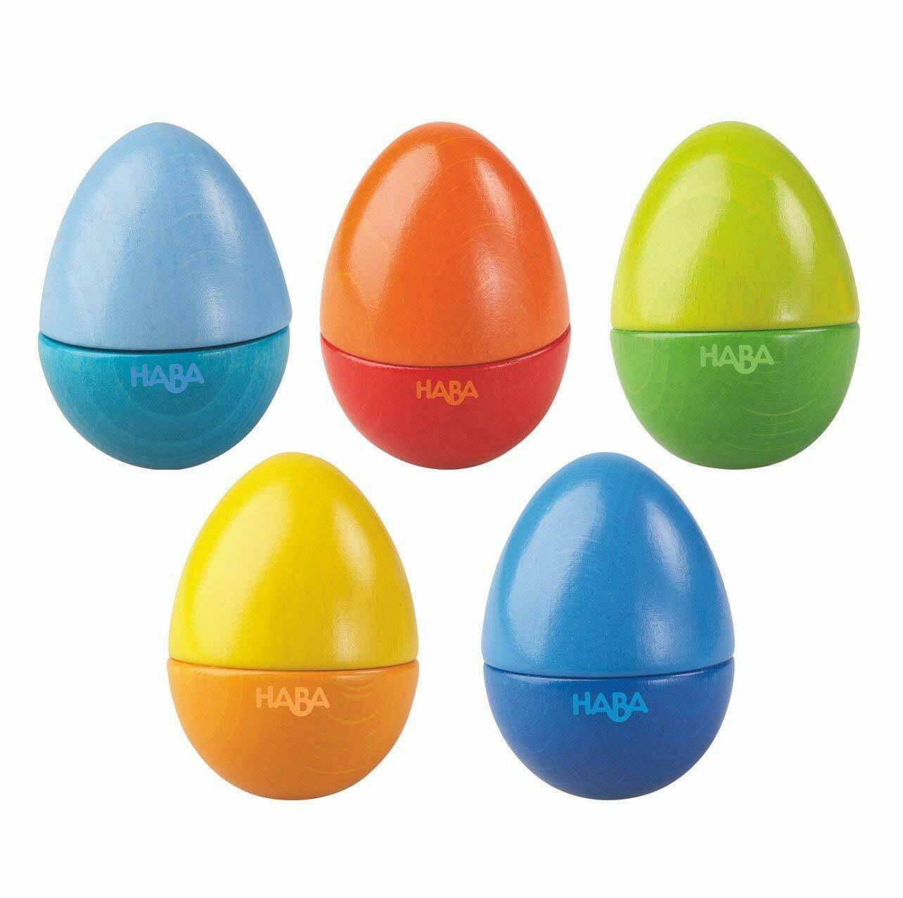 Set of 5 Wooden Musical Eggs