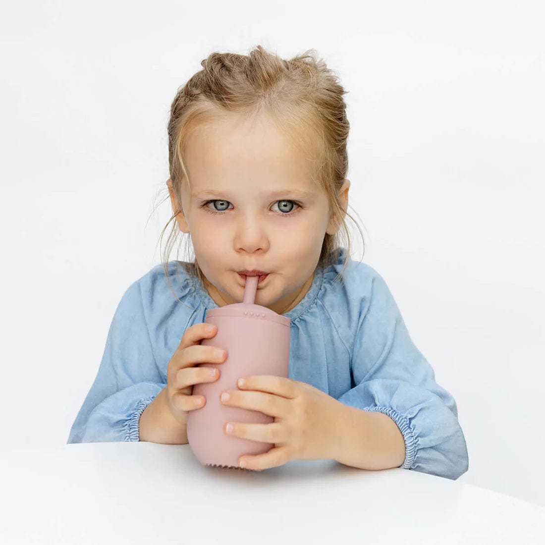 Happy Cup + Straw System - Blush Ezpz Lil Tulips