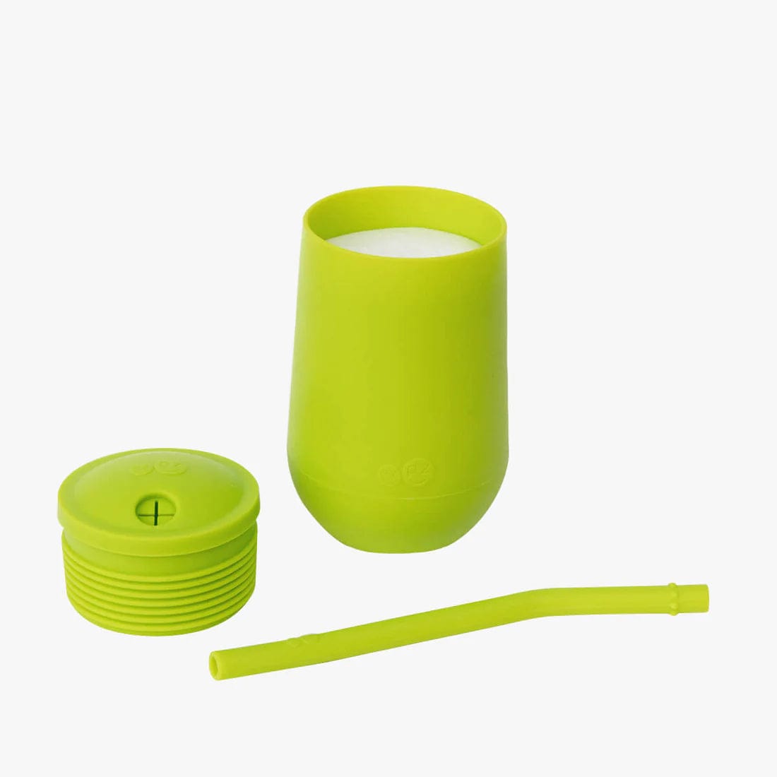 Happy Cup + Straw System - Lime Ezpz Lil Tulips