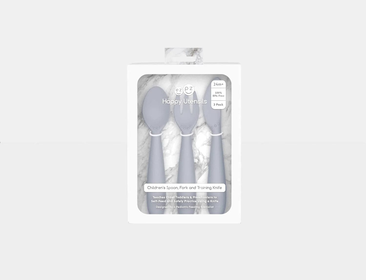 Happy Utensils - Pewter Ezpz Lil Tulips