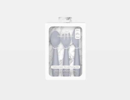 Happy Utensils - Pewter Ezpz Lil Tulips