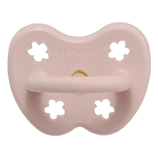 Hevea Pacifier Orthodontic Powder Pink 0-3 months Hevea Pacifiers & Teethers Lil Tulips