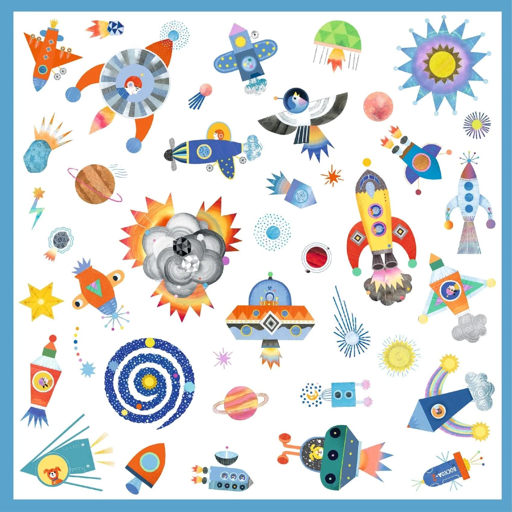 Interstellar Sticker Sheets Djeco Lil Tulips