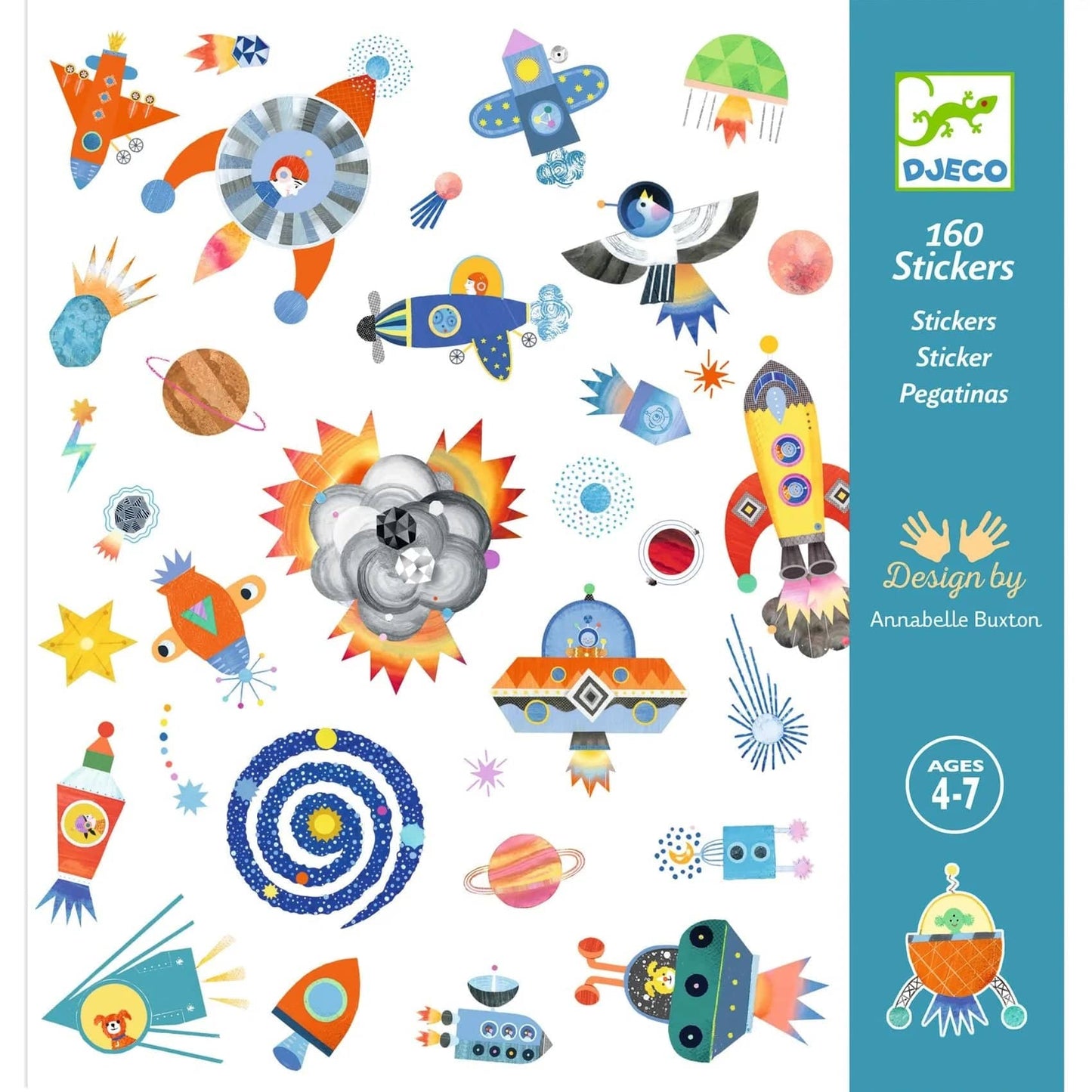 Interstellar Sticker Sheets Djeco Lil Tulips