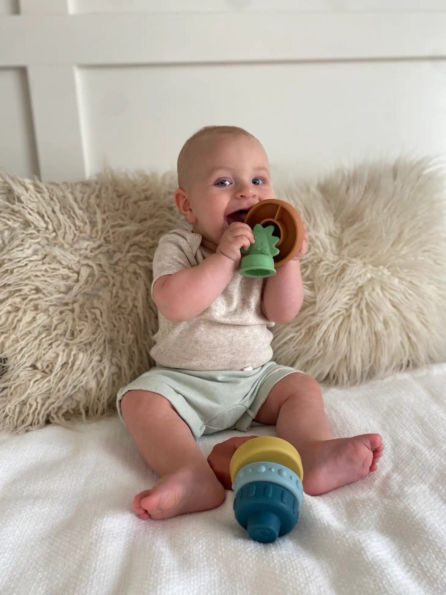 Itzy Stacker™ Dino Itzy Ritzy Pacifiers & Teethers Lil Tulips