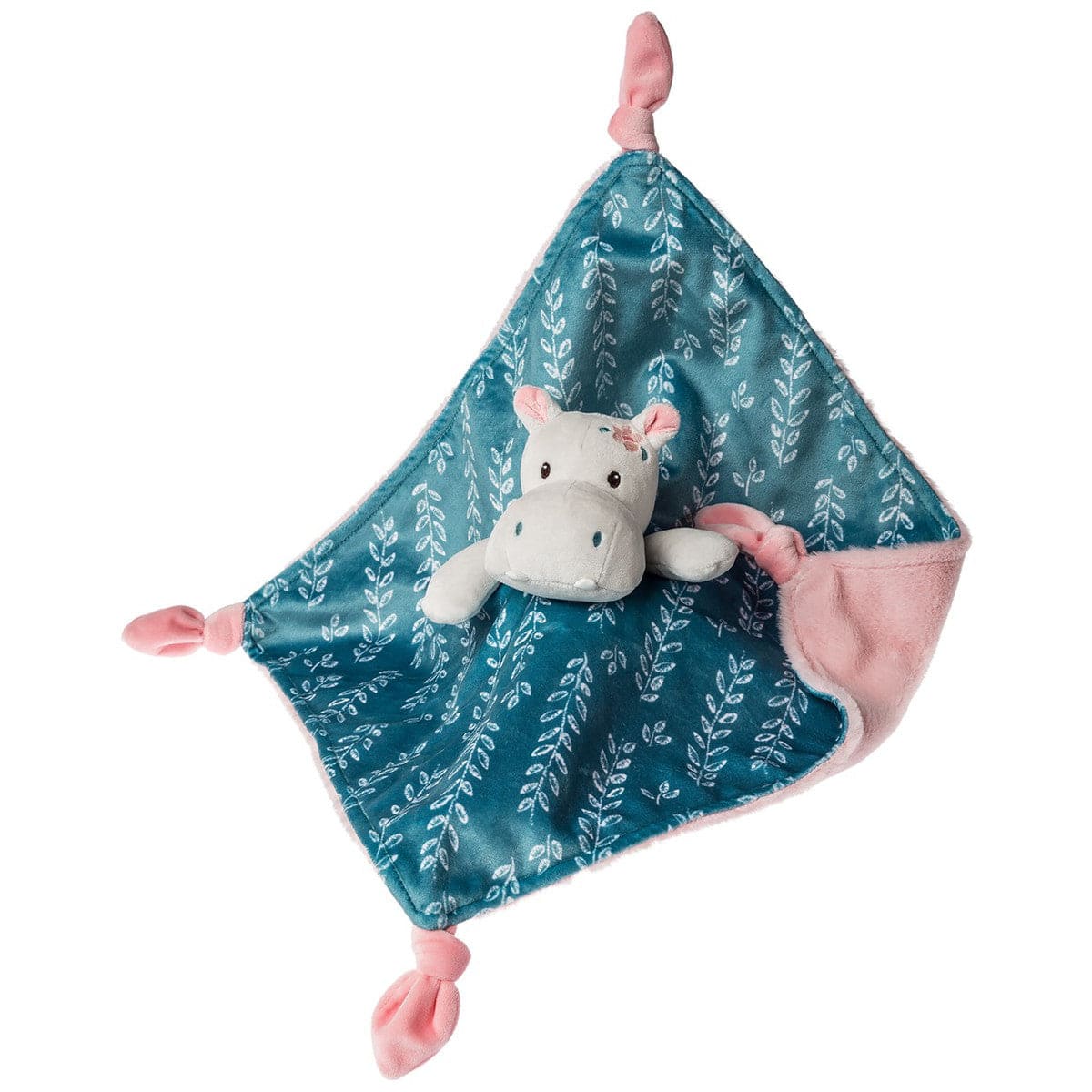 Jewel Hippo Character Blanket Mary Meyer Lil Tulips