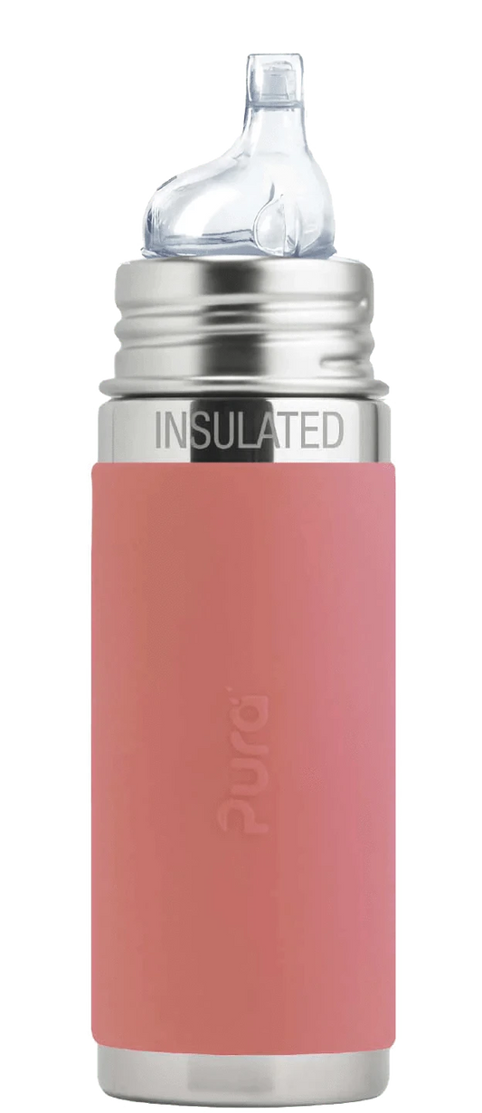 Kiki® 9oz Insulated Sippy Bottle - Rose Pura Stainless Pura Stainless Lil Tulips