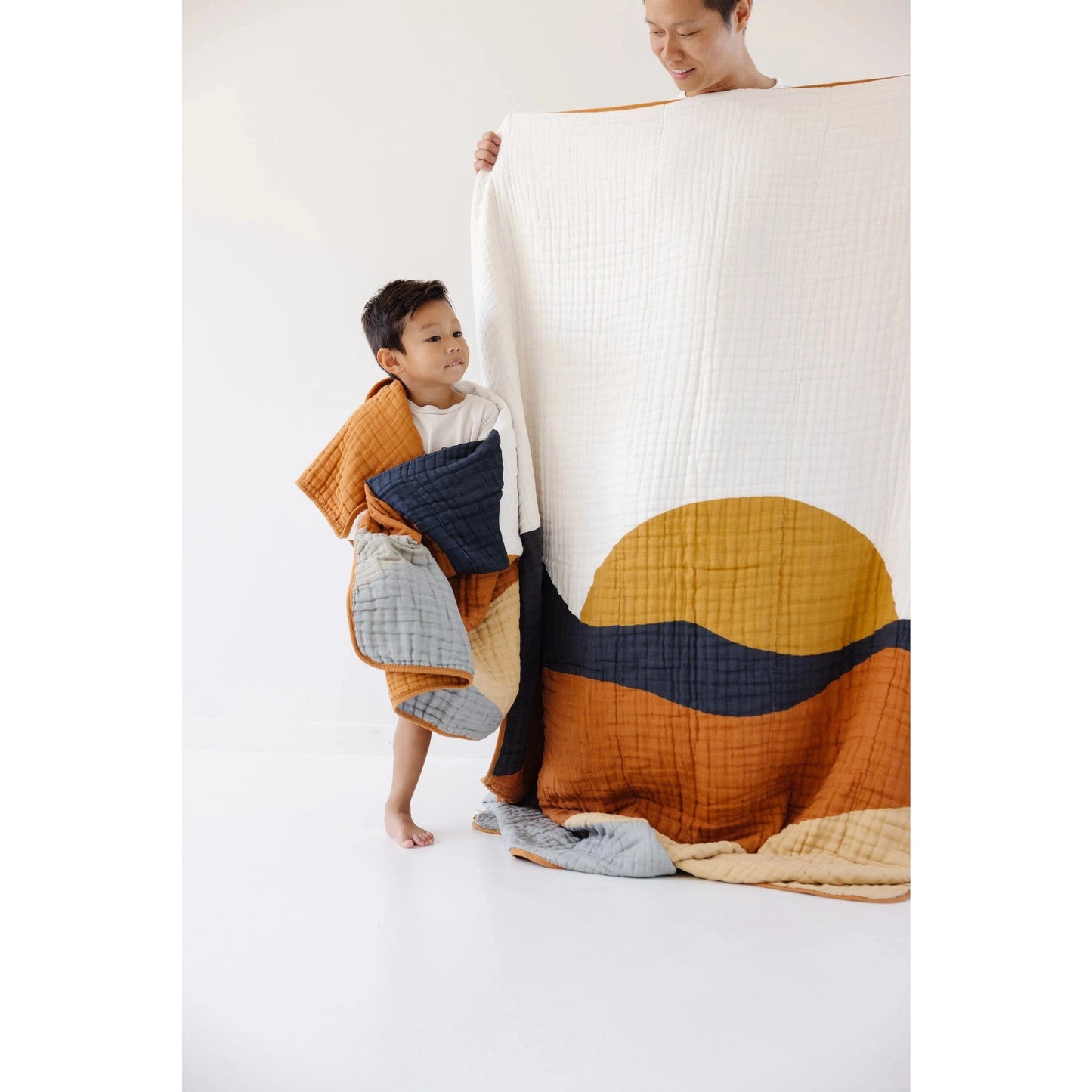 Large Sunset Throw Blanket Clementine Kids Lil Tulips