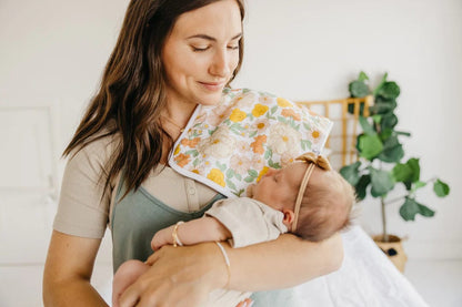 Lemon Burp Cloth Set Copper Pearl Lil Tulips