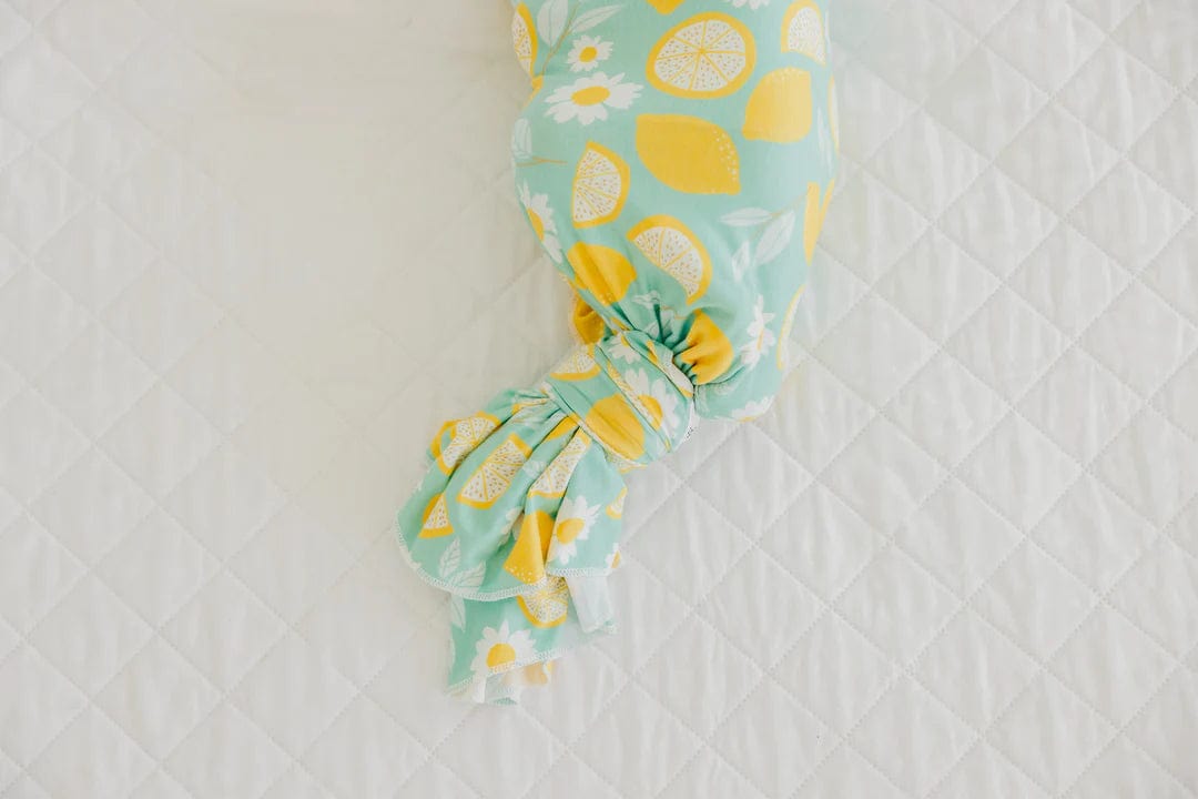 Lemon Knit Swaddle Blanket Copper Pearl Lil Tulips