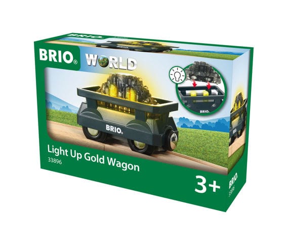 Light Up Gold Wagon Brio Model Trains & Train Sets Lil Tulips