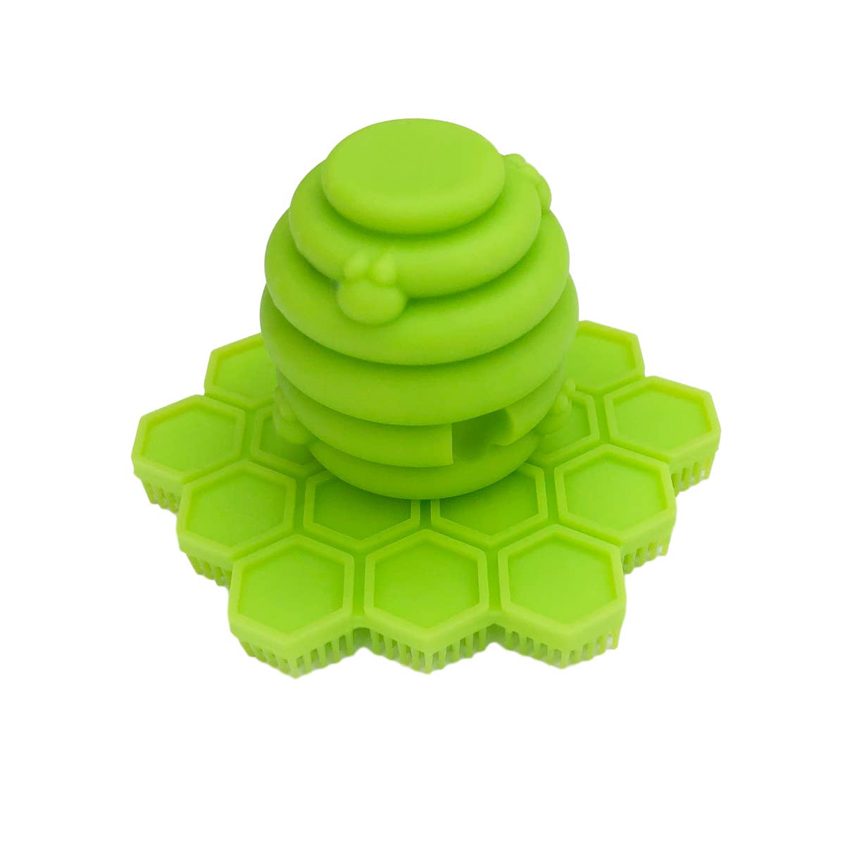 Lime ScrubBEE Silicone Body Scrubber Big Bee Little Bee Lil Tulips