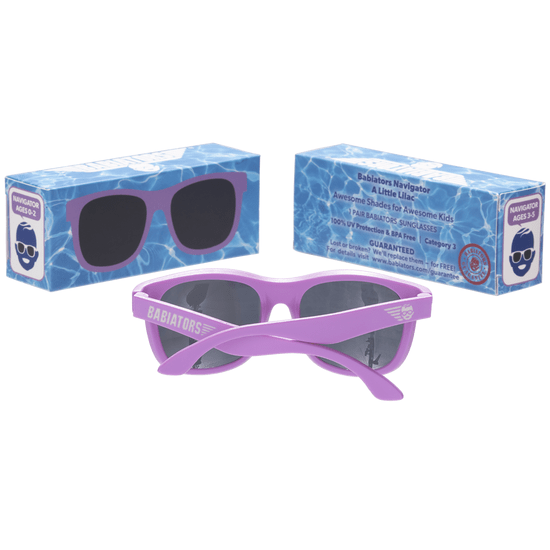 Little Lilac Navigator Sunglasses Babiators Lil Tulips